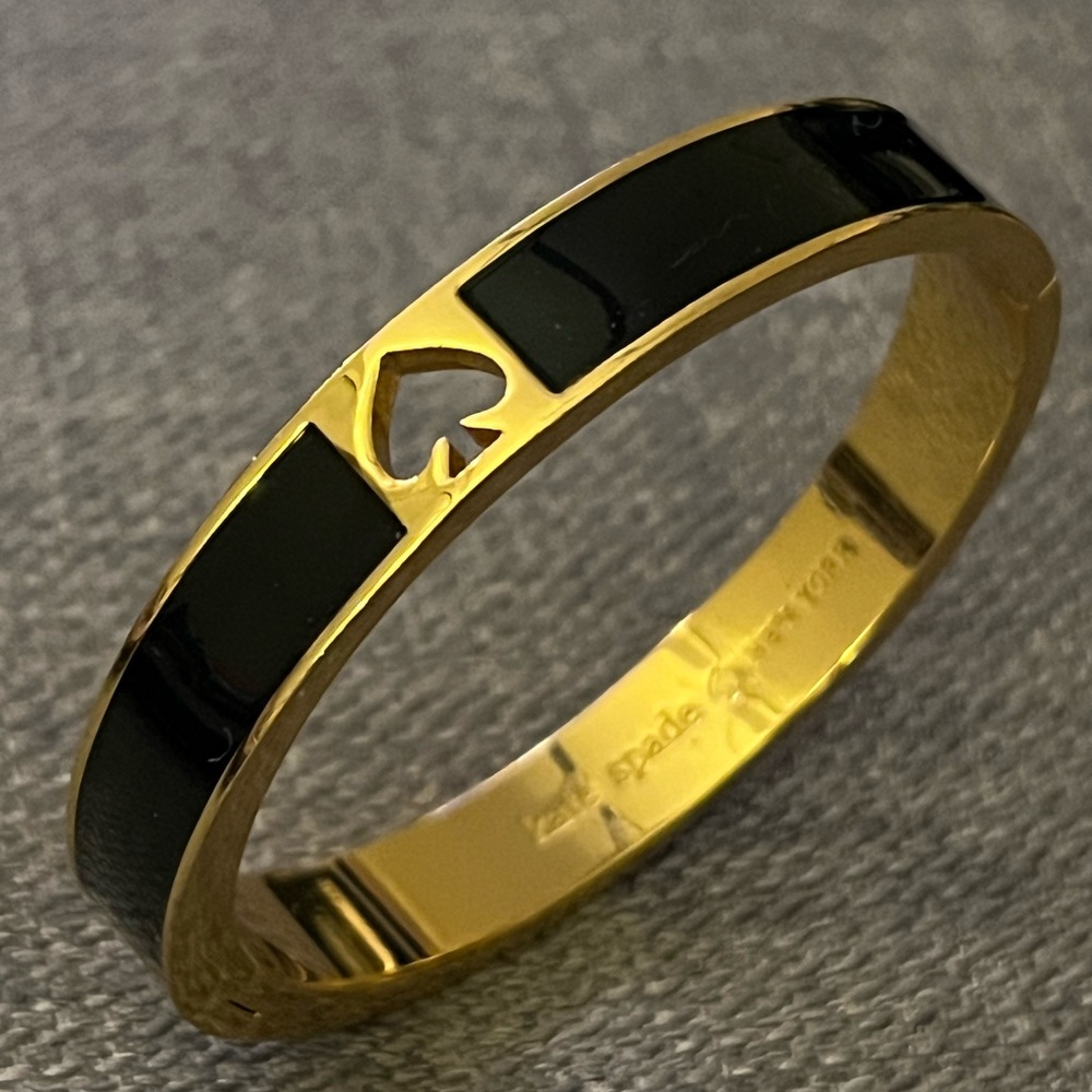 Kate Spade Black and Gold Bangle